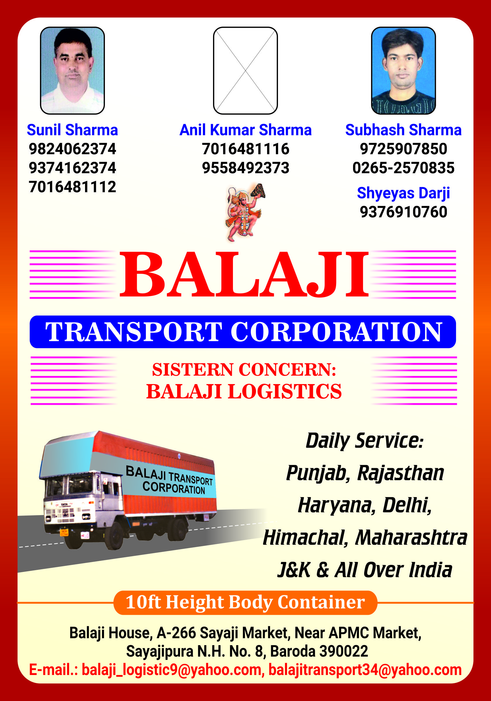 Balaji Transport Corp.